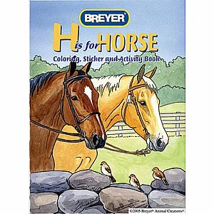 H is for Horse Coloring Book with Stickers