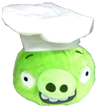 angry birds chef pig plush