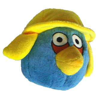angry birds blue bird plush