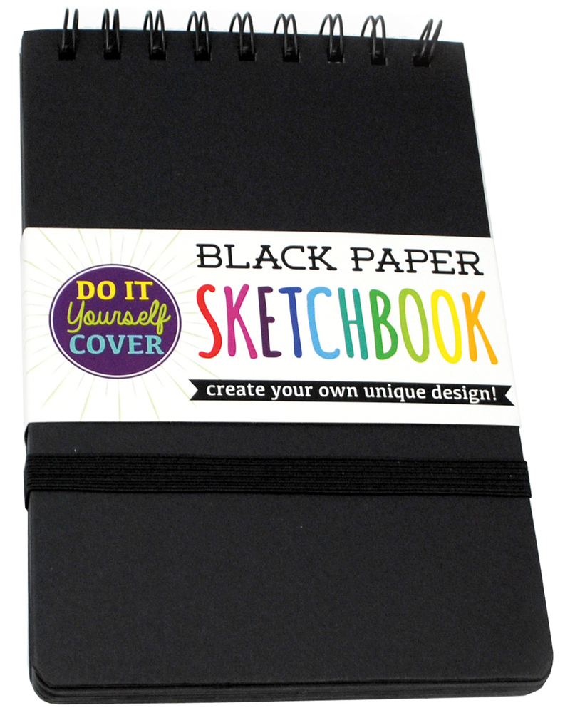 DIY Cover Sketchbook Small Black Paper, from Ooly and Totally Thomas Inc.