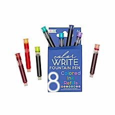 Color Write Fountain Pens Colored Ink Refills