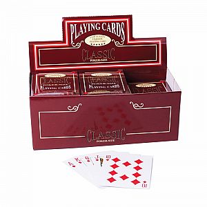 Poker Size Playing Cards - Red