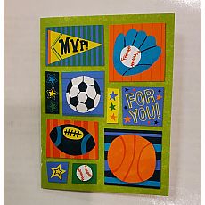 Sports Pattern Gift Enclosure Card