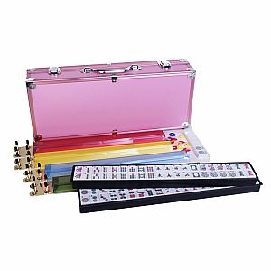 Deluxe Mahjongg in Pink Aluminum Case