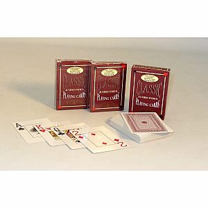Poker Size Jumbo Face Playing Cards - Red