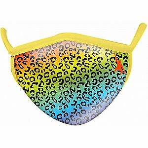 Wild Smiles Face Mask - Child - Rainbow Cheetah