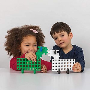 Plus-Plus BIG Baseplate Duo - Green/White