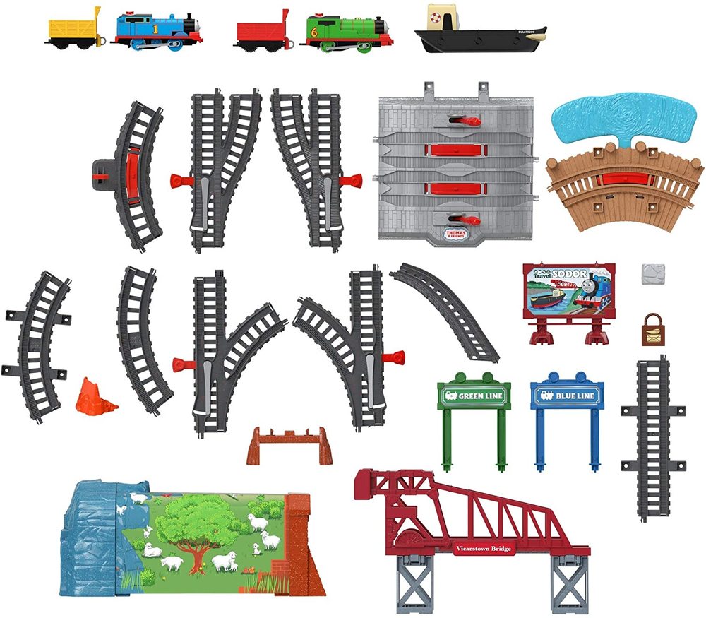 TrackMaster Talking Thomas Percy Train Set From Mattel Fisher Price TrackMaster Talking Thomas Percy Train Set From Mattel Fisher Price