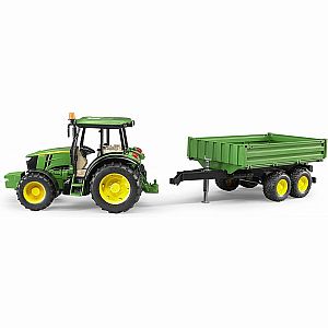 John Deere 5115 M with Tipping Trailer