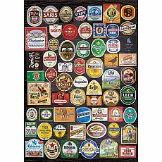 Beer Labels Collage 1000-pc Neon Jigsaw Puzzle