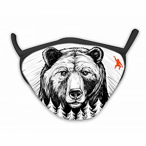 Wild Smiles Face Mask - Child - Black Bear