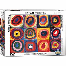 Color Study of Squares and Circles 1000-pc Puzzle