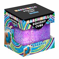 Marshmello Sparkle Squishy Cube