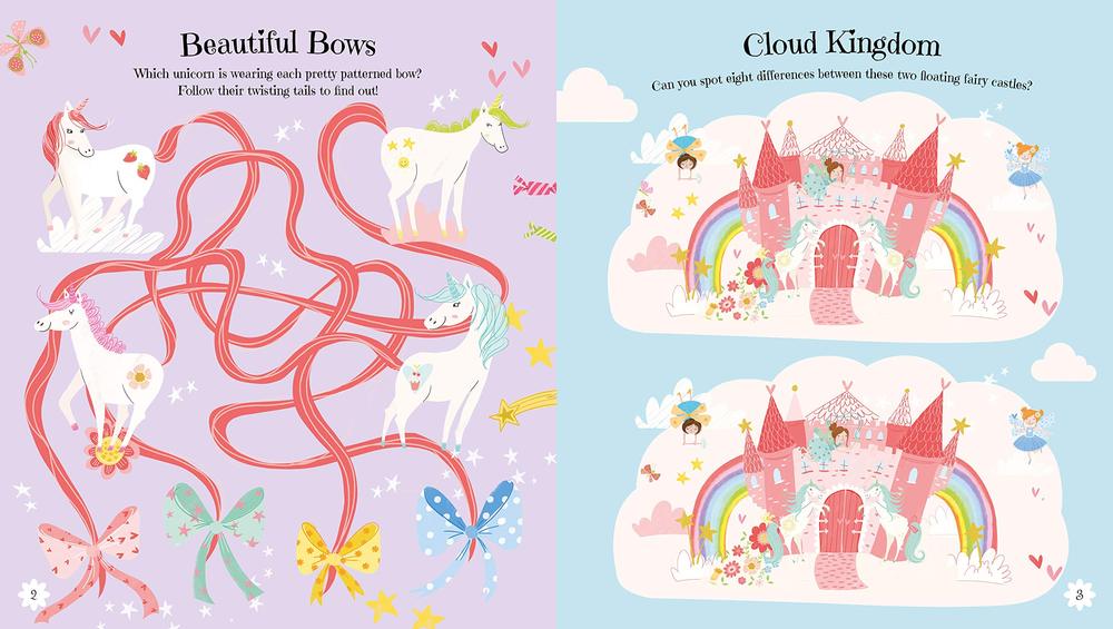 magical unicorn puzzle and activity book from baker taylor and