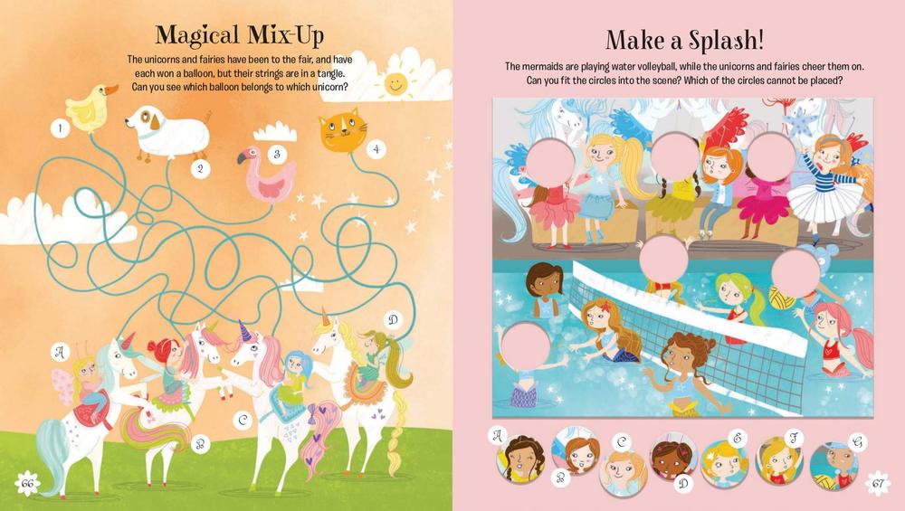 Magical Unicorn Puzzle and Activity Book, from Baker ... With this easy to assemble book, the kids will practice their positional words.