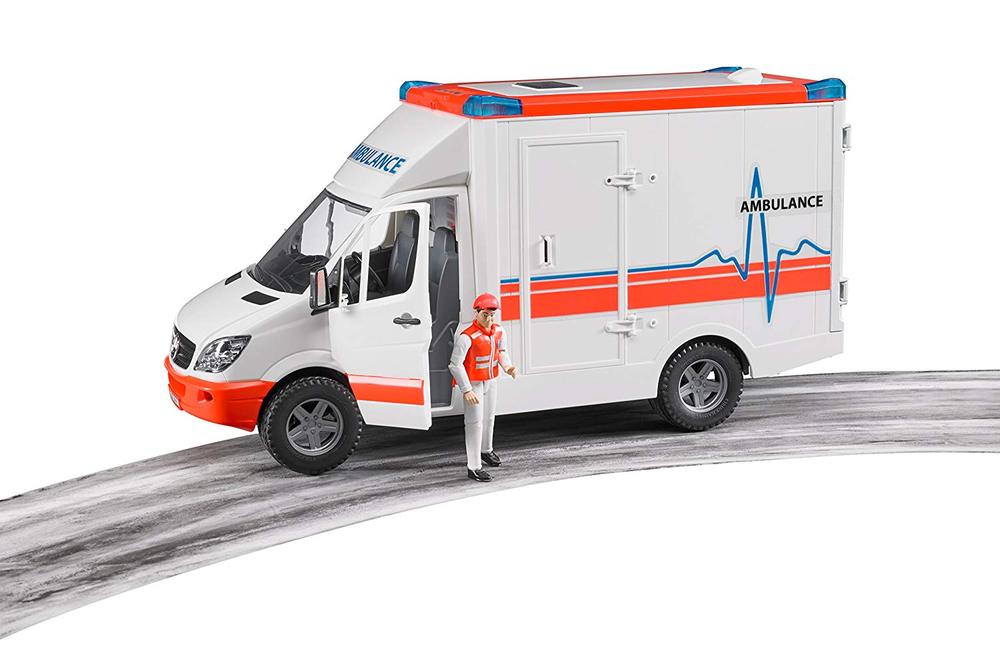 bruder 02536 mb sprinter ambulance with driver vehicle