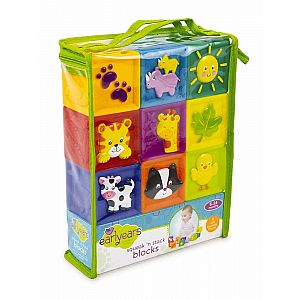 Earlyears Squeak 'N Stack Blocks