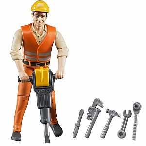 Construction Worker with Accessories