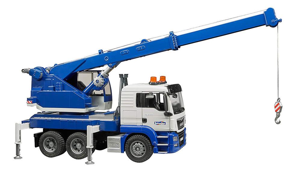 Bruder Man Tgs Crane Truck with Light & Sound Vehicle 