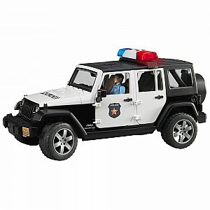 Jeep Rubicon Police Car & Light Skin Policeman