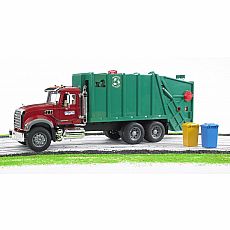 MACK Granite Garbage Truck - Ruby Red/Green
