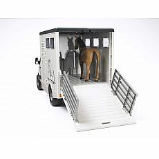 1:16 Scale Opening Door Bruder Toys 02028 Horse Box Trailer and Horse Ramp 1:16 Scale Opening Door Bruder Toys 02028 Horse Box Trailer and Horse Ramp