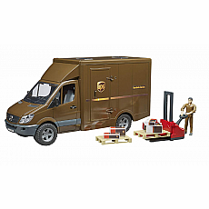 MB Sprinter UPS Truck with Driver and Accessories