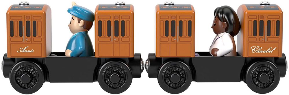 annie and clarabel wooden train