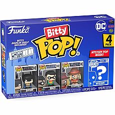 Funko Bitty Pop! DC Mini Collectible Toys 4-Pack - Batman, Robin, Scarecrow & Mystery Chase Figure (Styles May Vary)