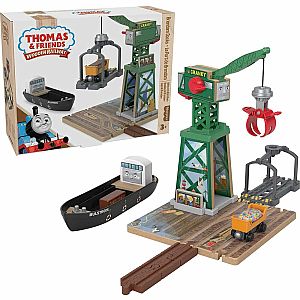 Thomas & Friends Fisher-Price Wooden Railway Brendam Docks Wood playset
