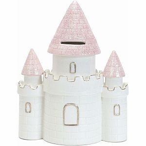 Child to Cherish Ceramic Dream Big Princess Castle Piggy Bank