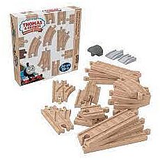 Thomas & Friends Fisher-Price Wooden Railway, Expansion Clackety Track Train Track Pack