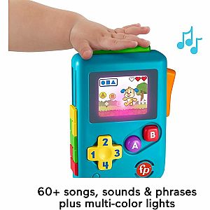 Fisher-Price Lil’ Gamer Learning Toy, Pretend Handheld Video Game Toy with Music and Lights