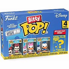 Funko Bitty Pop! Disney Mini Collectible Toys 4-Pack - Minnie Mouse, Daisy Duck, Donald Duck & Mystery Chase Figure