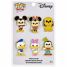 Funko Pop Disney Classic Characters Pins 6pc