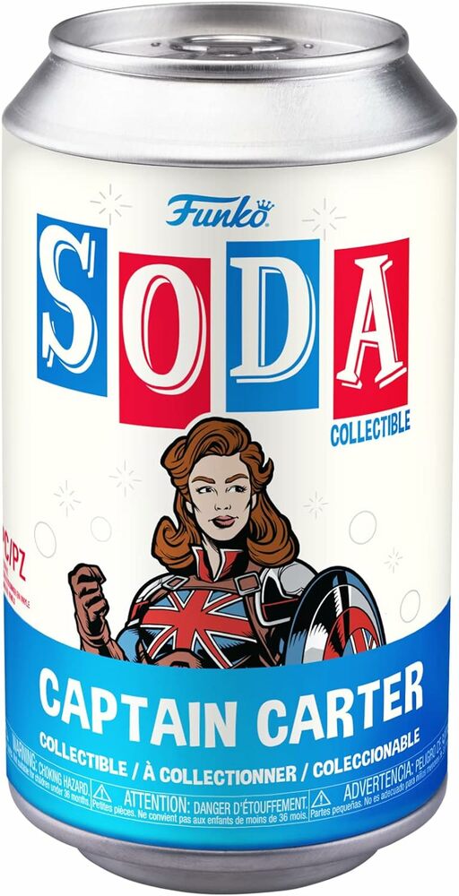 Funko Vinyl Soda: Marvel - What If…?, Captain Carter (Styles May Vary)