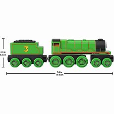 Thomas & Friends Wooden Railway Henry Engine and Coal Car, Push-Along Train