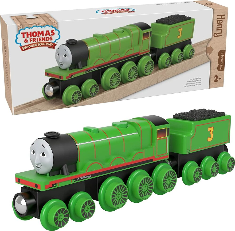 Thomas & Friends Wooden Railway Hiro Train & Coal Car - Push-Along Toy For Toddlers Age 2+ Years