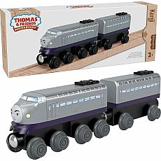 Thomas & Friends Wooden Railway Kenji Engine and Coal Car, Push-Along Train