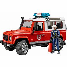 Land Rover Fire Department Vehicle with Fireman