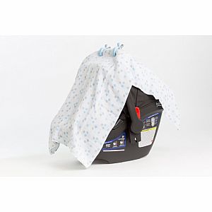 Lulujo Two-Pack Swaddles & Clips - Blue - 47x47"