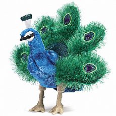 Small Peacock Hand Puppet