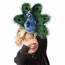 Small Peacock Hand Puppet