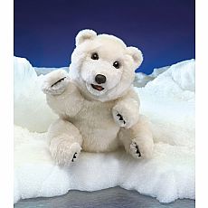 Sitting Polar Bear Hand Puppet
