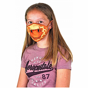 Wild Smiles Face Mask - Child - Giraffe