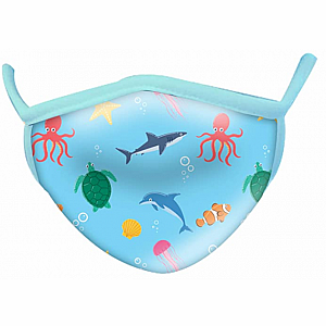 Wild Smiles Face Mask - Child - Aquatic