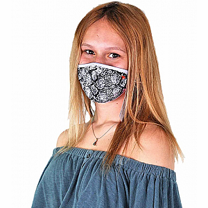 Wild Smiles Face Mask - Child - Snakeskin Print