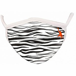 Wild Smiles Face Mask - Child - Zebra Print