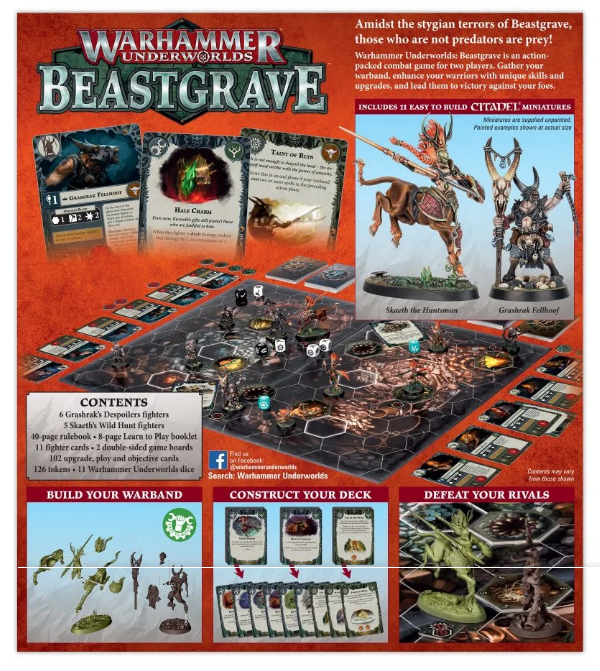 Warhammer Underworlds: Beastgrave - The Grymwatch Dice Pack - Deskové