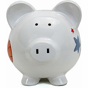 Child to Cherish Ceramic Piggy Bank , Sports